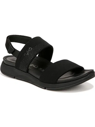 Ryka Take Charge Womens Solid Man Made Sport Sandals In Black Fabric