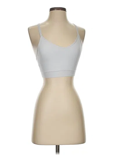 Pre-owned Ryka Tank Top Silver Strapless Neckline Tops