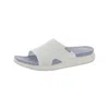 Ryka Thrive Sandals Women's White Blue Slip On Open Toe Slides Gal307 In White