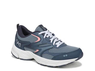 Ryka Wide Width Invoke 2 Walking Sneaker In Blue