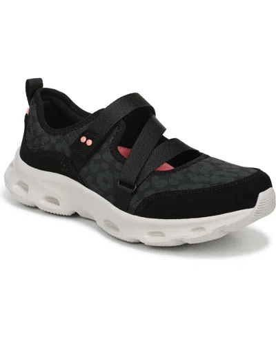 Ryka Women's Activfoam Mary Jane Walking Sneakers In Black