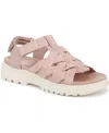 Ryka Women's Blissful Fisherman Sport Sandals In Dusty Peach Stretch Fabric