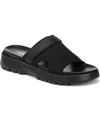 Ryka Women's Brilliant Sport Slide Sandals In Black Mesh Fabric