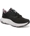 Ryka Womens Fitness Walking Athletic And Training Shoes In Black Mesh Fabric