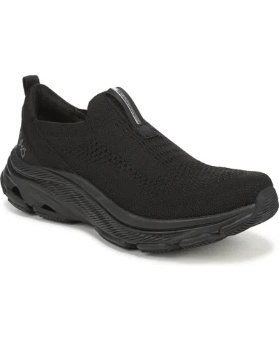Ryka Women's Devotion Max Knit Slip On Walking Sneakers In Black