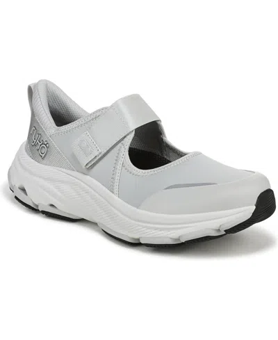 Ryka Women's Devotion Max Mary Jane Walking Sneakers In Silver Fabric