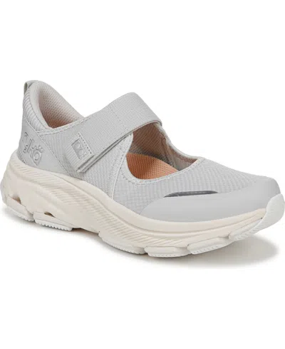 Ryka Women's Devotion Max Mary Jane Walking Sneakers In Silver Mesh Fabric