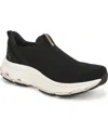 Ryka Women's Devotion Max Slip On Walking Sneakers In Black Knit Fabric
