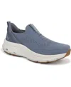 Ryka Women's Devotion Max Slip On Walking Sneakers In Flint Stone Blue Knit Fabric