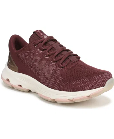 Ryka Women's Devotion X Lace Up Walking Sneakers In Animal Print