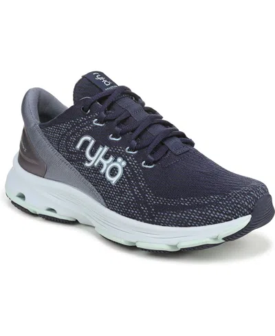 Ryka Women's Devotion X Lace Up Walking Sneakers In Blue