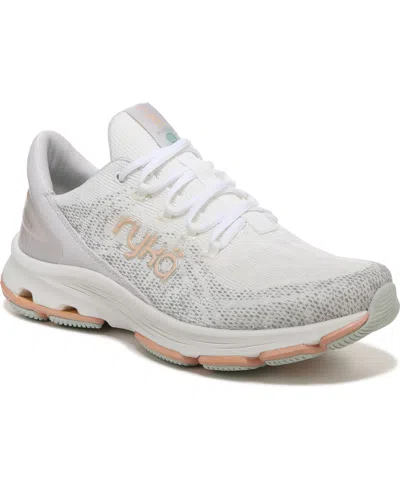 Ryka Women's Devotion X Lace Up Walking Sneakers In White