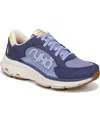 Ryka Women's Devotion X Max Classic Walking Sneakers In Dusk Blue Mesh,suede,faux Leather