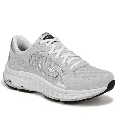 Ryka Women's Devotion X Max Classic Walking Sneakers In Silver  Leather