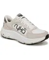 Ryka Women's Devotion X Max Classic Walking Sneakers In Snowline Taupe Mesh,suede,faux Leather