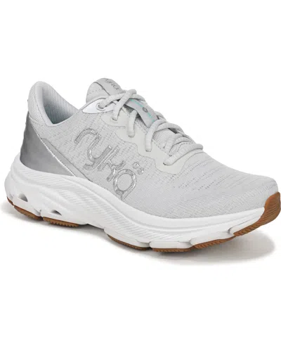 Ryka Women's Devotion X Max Rs Walking Sneakers In Grey Metallic Mesh Fabric