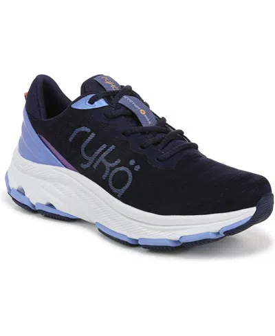 Ryka Devo X Max Womens Fitness Trainer Running & Training Shoes In Blue