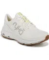 Ryka Women's Devotion X Max Walking Sneakers In White Alyssum Mesh Fabric