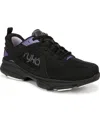 Ryka Women's Devotion Xt 3 Lace Up Training Sneakers In Black Leather,mesh