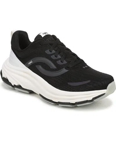 Ryka Women's Devotion Xtra Walking Lace-up Sneakers In Black