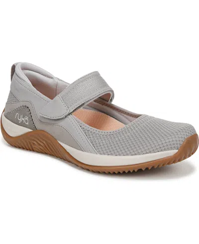 Ryka Women's Echo-mj Sport Mary Janes In Paloma Grey Mesh Fabric