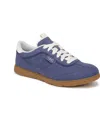 Ryka Women's Effortless Lace Up Court Sneakers In Dusk Blue Faux Suede