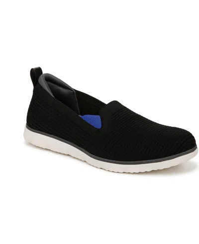 Ryka Women's Effortless Washable Slip On Shoes In Black Knit Fabric