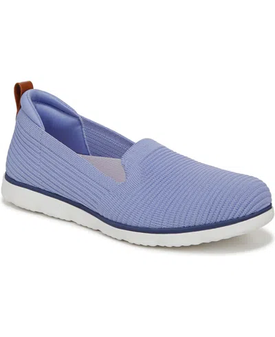 Ryka Women's Effortless Washable Slip On Shoes In Wildflower Blue Knit Fabric