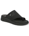 Ryka Margo Slide Womens Knit Comfort Insole Slide Sandals In Black Mesh Fabric
