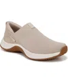 Ryka Women's Encore Knit Washable Slip On Sneakers In Terra Taupe Fabric