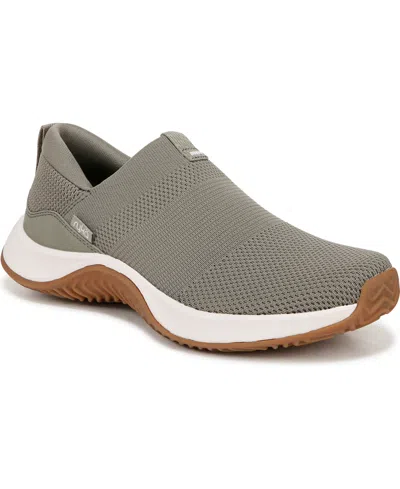 Ryka Women's Encore Knit Washable Slip On Sneakers In Vetiver Green Fabric
