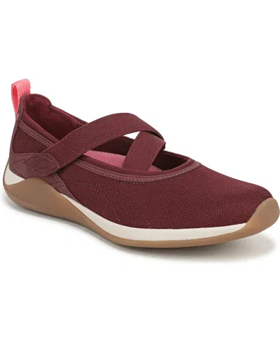Ryka Women's Era Mary Jane Flat Sneaker In Burgundy