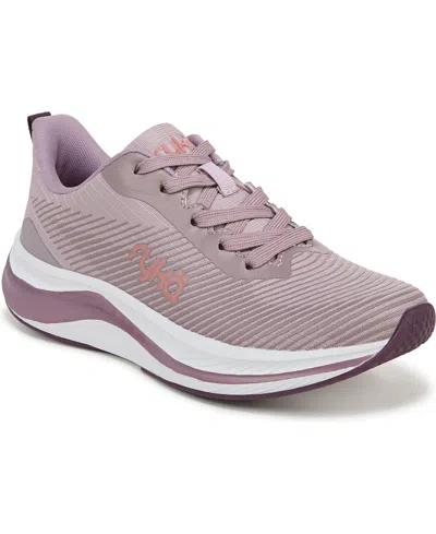 Ryka Women's Genuine Walking Sneakers In Violet Ice Fabric Ice