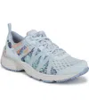 Ryka Rykä Hydro Sport Athletic Water Sneaker In Ice Blue Mesh,faux Leather