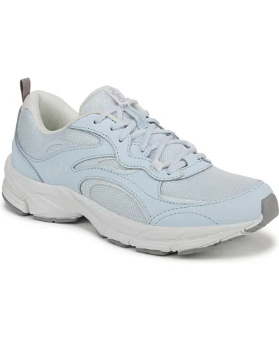 Ryka Women's Integrity Walking Sneakers In Ice Blue Mesh,leather