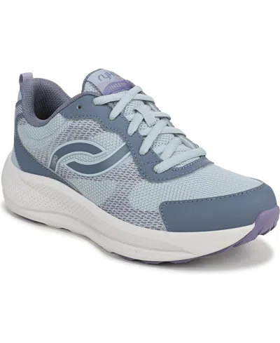 Ryka Women's Intent Lace Up Walking Sneakers In Blue