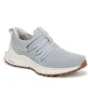 Ryka Women's Jumpstart-lace Slip On Sneakers In Pearl Blue Knit Fabric