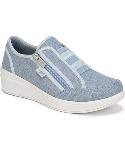 Ryka Women's Lounge Zip Mule Shoes In Blue