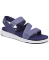 Ryka Women's Manifest Strappy Sport Sandals In Dusk Blue Woven Fabric