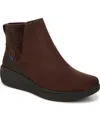 Ryka Women's Noelle Next Water Resistant Wedge Ankle Boots In Java Brown Microfiber