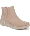 Ryka Women's Noelle Next Water Resistant Wedge Ankle Boots In Warm Taupe Microfiber