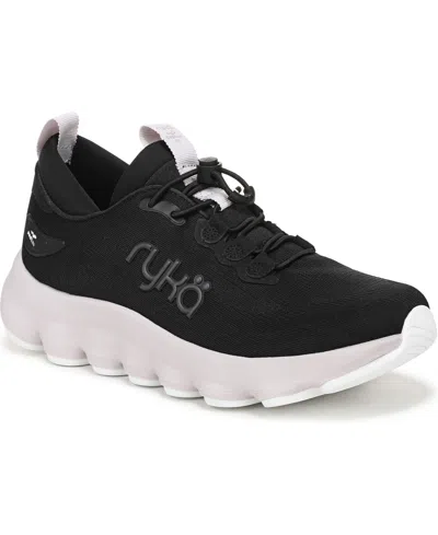 Ryka Women's Podflow Ez Bungee Lace Walking Sneakers In Black