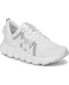 Ryka Women's Podflow Lace Up Walking Sneakers In Brilliant White Mesh Fabric
