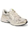 Ryka Women's Skylift Lace Up Walking Sneakers In Gold Metallic Mesh,leather,faux Leather