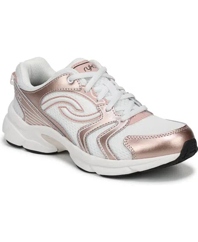 Ryka Women's Streamline Round Toe Sneakers In White