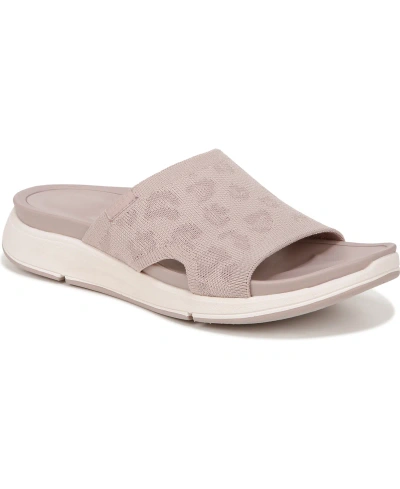 Ryka Women's Triumph Slide Sandals In Violet Taupe Fabric