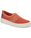 Ryka Women's Vista Round Toe Slip On Sneakers In Orange Paprika Knit Fabric
