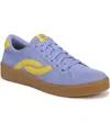 Ryka Women's Viv Next Court Lace Up Inspired Sneakers In Blue Yellow Microfiber Fabric