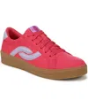 Ryka Women's Viv Next Court Lace Up Inspired Sneakers In Red Microfiber Fabric