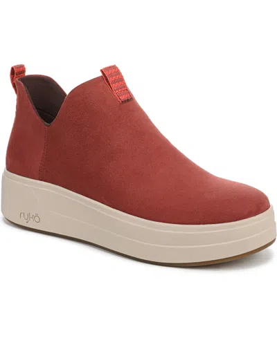 Ryka Women's Vivie Water-repellent Ankle Booties In Burgundy
